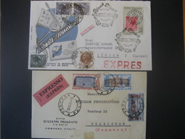 Italien 1959- Belege Express FDC Tag Der Briefmarke Mi. 1057, Express Einigung Italiens Mi. 1111,1109,1107 - Express-post/pneumatisch