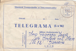 TELEGRAPH, COUPLE DANCING, CHRISTMAS TREE, MISTLETOE, TELEGRAMME, 1959, ROMANIA - Télégraphes