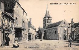 Saint Gaultier       36           L'Eglise Et La Place       (voir Scan) - Other & Unclassified