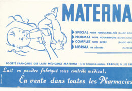 BU 1698 /  BUVARD    MATERNA   LAIT MEDICAUX - Produits Laitiers