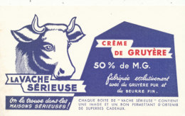 BU 1729 /  BUVARD - LA VACHE SERIEUSE  CREME DE GRUYERE - Produits Laitiers