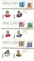 2004  National Hockey League  All Stars  Series 5  Sc 2017a-f From Souvenir Sheet On 3 FDCs - 2001-2010