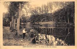 Saint Gaultier       36      La Creuse Au Roc Des Colonnes Pêcheurs A La Ligne     (voir Scan) - Sonstige & Ohne Zuordnung