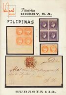 1979. Catálogo De Subasta Especializada De FILIPINAS, Colección Nestor Jacob. Filatelia Hobby Subasta Nº113. Madrid, 197 - Autres & Non Classés