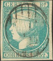 º16. 1852. 6 Reales Azul Verdoso. MAGNIFICO. - Other & Unclassified