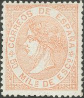 *96. 1867. 50 Mils Castaño Amarillo. Bien Centrado. MAGNIFICO. - Altri & Non Classificati