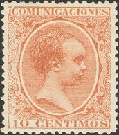 *217. 1889. 10 Cts Castaño Amarillo. Excelente Centraje. MAGNIFICO. - Autres & Non Classés