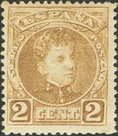 **241. 1901. 2 Cts Castaño. Excelente Centraje. PIEZA DE LUJO. - Other & Unclassified