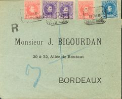 Sobre 243(2), 246(2), 248. 1907. 10 Cts, Dos Sellos, 15 Cts, Dos Sellos Y 25 Cts. Certificado De MADRID A FRANCIA. Al Do - Other & Unclassified