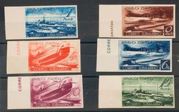 (*)775/80pcs. 1938. Serie Completa, Borde De Hoja. PAPEL CARTON Y SIN DENTAR. MAGNIFICA. Edifil 2015: 594 Euros - Sonstige & Ohne Zuordnung