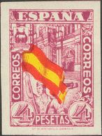 *812s. 1936. 4 Pts Multicolor. SIN DENTAR. MAGNIFICO. Edifil 2015: 130 Euros - Sonstige & Ohne Zuordnung