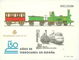 **67P. 1998. Prueba De Lujo. 150 AÑOS DEL FERROCARRIL EN ESPAÑA. MAGNIFICA. Edifil 2018: 12 Euros - Other & Unclassified
