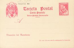 (*)EP84. 1938. 45 Cts Carmín Sobre Tarjeta Entero Postal. MAGNIFICA. Edifil 2019: 139 Euros - Otros & Sin Clasificación