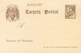 (*)EP86. 1938. 20 Cts Castaño Sobre Tarjeta Entero Postal. MAGNIFICA. Edifil 2019: 78 Euros - Andere & Zonder Classificatie