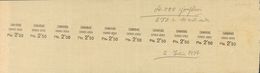 (*)27. 1937. 2'50 Pts Negro. PRUEBA DE LA SOBRECARGA, De Las Diez Posiciones Del Bloque Reporte. MAGNIFICA Y RARISIMA. - Andere & Zonder Classificatie