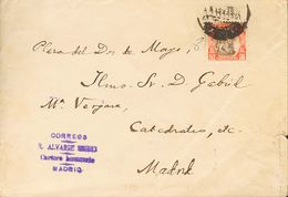 Sobre 9A. 1931. 5 Cts De Beneficencia. Correo Interior De MADRID. Marca De Franquicia CORREOS / R.ALVAREZ SEREIX / CARTE - Altri & Non Classificati