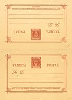 (*)EP12/14, EP16/19. 1898. Serie Completa Sobre Tarjetas Entero Postales (a Falta De La Tarjeta De 3 Ctvos Castaño). MAG - Andere & Zonder Classificatie