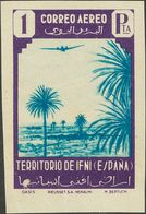 (*)31s. 1943. 1 Pts Violeta Y Azul. SIN DENTAR Y Al Dorso ARCHIVO RIEUSSET MUESTRA. MAGNIFICO. - Sonstige & Ohne Zuordnung