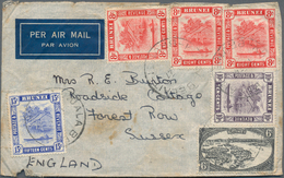 Brunei: 1946/73, Foreign Covers (24 Inc. 8 Registered) To England, Malaysia And Singapore Inc. Two 1 - Brunei (1984-...)