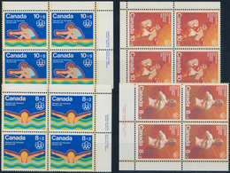 Canada: 1976/1988, Olympic Games, Mint Never Hinged Lot With About 24,000 Stamps In Full Sheets, She - Verzamelingen