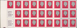 Canada: 1978, Queen Elisabeth II. Booklet Michel No. 84, 500 Copies MNH. Face Value $ 1750,- CAD, Ca - Verzamelingen