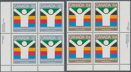 Canada: 1983, Universade, Michel No. 875-876, 1650 Sets Mint Never Hinged. Face Value $1584,- CAD. C - Colecciones