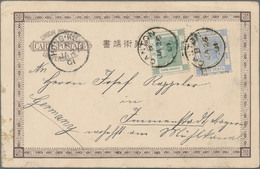 Hongkong: 1901/49, Ppc (4) And Covers (4) Inc. QV Used From CANTON, KEVII 4 C. On Ppc With Siemssen& - Otros & Sin Clasificación
