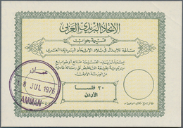 Jordanien: 1934/88 (ca.), Covers (17 Inc. FDC X3), Used Ppc (8 Inc. 1934 To Addis Abeba/Ethiopia), A - Jordania