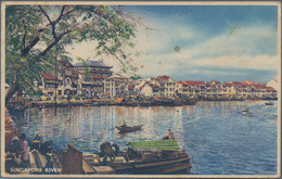 Singapur: 1990 - 1940 (ca.), Accumulation Of Ca. 230 Picture Postcards With Good Early Cards And Sce - Singapore (...-1959)