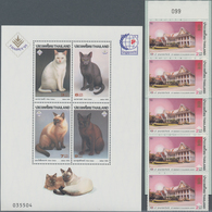 Thailand: 1996/1999 (ca.), Stock Of Complete Sets, Booklets And Mainly Souvenir Sheets MNH Covering - Thailand