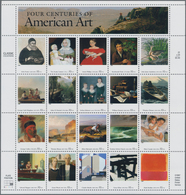 Vereinigte Staaten Von Amerika: 1998, American Art, 400 X Michel No. 3007-3026. All Originally Seale - Andere & Zonder Classificatie