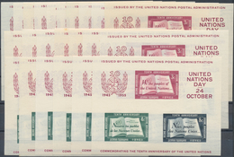 Vereinte Nationen - New York: 1955, 10 Years Of United Nations, 48 Copies Of The Souvenir Sheet, 23 - Other & Unclassified