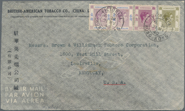Flugpost Übersee: 1928/1940, ASIA, Group Of 9 Airmail Covers, Comprising 5 Covers From HONGKONG With - Altri & Non Classificati