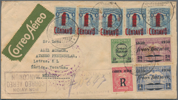 Flugpost Alle Welt: 1909/1940, Very Comprehensive Collection With Ca.160 Airmail Covers/cards, Compr - Other & Unclassified