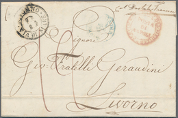 Italien - Vorphilatelie: 1750/1860, Comprehensive Collection With Ca.400 Letter-sheets, Comprising I - 1. ...-1850 Prephilately