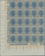 Italien: 1893: 25 C Blue, Umberto I, 135 MNH Stamps In Units (one Block Of 15, One Block Of 20 Ad Fo - Lotti E Collezioni