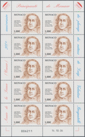 Monaco: 2004, 1.00 € Brugnatelli, 770 Complete Sheets With 7.700 Stamps Mint Never Hinged. Michel No - Usati