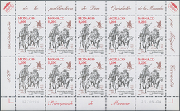 Monaco: 2004, 1.20 € Don Quichotte, 770 Complete Sheets With 7.700 Stamps Mint Never Hinged. Michel - Usati