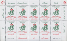 Monaco: 2005, 0.90 € Show Jumping, 770 Complete Sheets With 7.700 Stamps Mint Never Hinged. Michel N - Usati