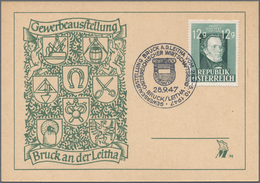 Österreich: 1947/1950 (ca.), Bestand Von Geschätzt Ca. 30.000 Philatelistischen Belegen Mit Sonderst - Colecciones