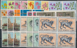 San Marino: 1971, Sets Per 800 MNH. Four Year Sets Are Sorted On One One Stockcard. We Could Not Che - Neufs