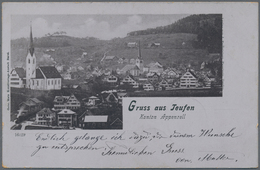 Schweiz: 1898 - 1940 (ca.), Sammlung Von Etwa 175 Ansichtskarten, Dabei Frühe Und Lithos, Ansehen! - Collections