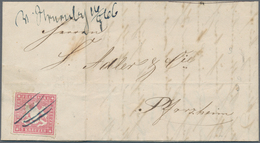 Württemberg - Marken Und Briefe: 1862/1869, Partie Von 22 Briefen, Dabei Zwei Einzelfrankaturen MiNr - Altri & Non Classificati