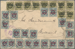Württemberg - Marken Und Briefe: 1882/1925, Sehr Vielseitige Sammlung Von Ca. 290 Briefen Und Karten - Altri & Non Classificati
