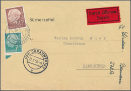 Deutschland Nach 1945: 1945 Ab, Interessantes Konvolut Mit Ca.160 Belegen, Dabei Viel Bedarfspost De - Sammlungen