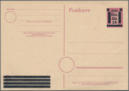 Deutschland Nach 1945: 1945/1950, Posten Von 1.000/1.5000 Meist Ungebrauchten Ganzsachenkarten, Dabe - Sammlungen