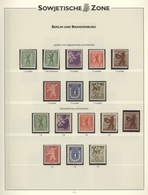 Sowjetische Zone: 1945 - 1949, Sammlung, Zumeist Postfrisch Im Sieger-Vordruck Der Verschiedenen Geb - Sonstige & Ohne Zuordnung