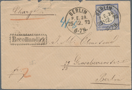 Deutschland: 1872/1946, Lot Von 22 Briefen Und Karten, Dabei Brustschilde 2 Gr. Großer Schild Auf Or - Collections