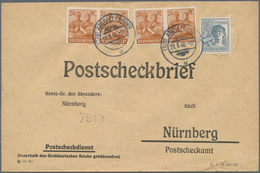 Deutschland: 1935/1949 Ca., POSTSCHECKBRIEFE, Partie Mit Ca.40 Belegen, Dabei Schwerpunkt Deutsche B - Sammlungen