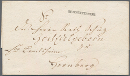 Altdeutschland - Vorphila: 1790 Ab Ca., SÜDDEUTSCHLAND, Gehaltvoller Sammlungsbestand Mit Ca.80 Bele - Prephilately